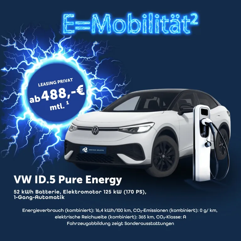 E²-Deals - VW ID. 5 Pure Energy - Leasing Privat
