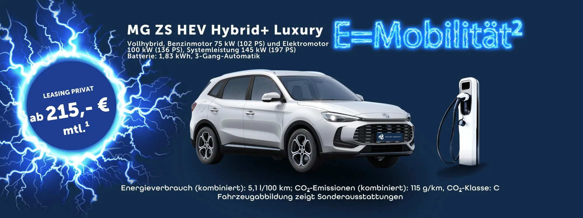 MG ZS HEV Hybrid+ Luxury