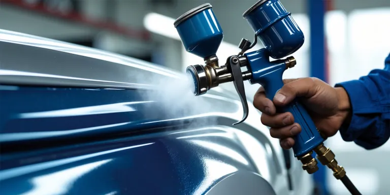 Grafik von einer Fläche, die lackiert wird