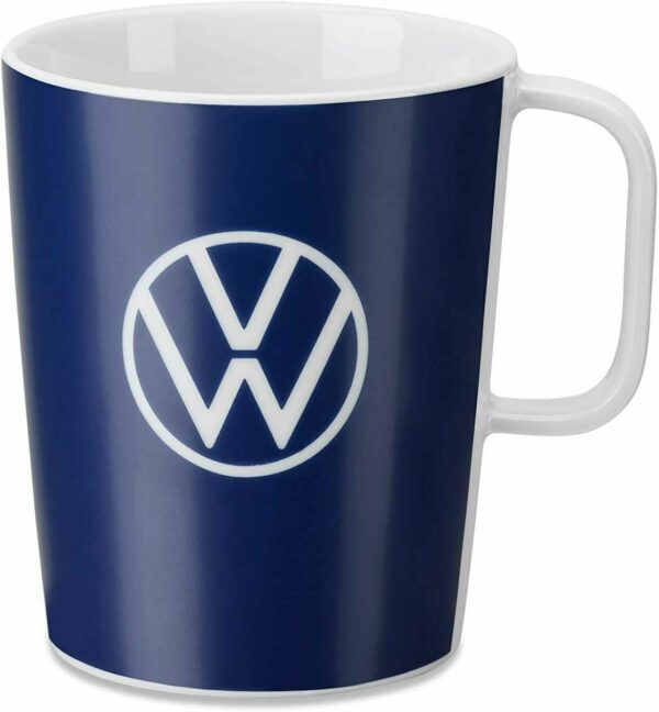 000069601br - Erkner Gruppe - VW Tasse blau weiß Kaffeetasse Becher Porzellanbecher 0,25 Liter 000 069 601BR